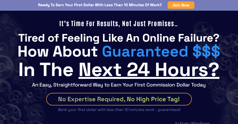 24 Hour Challenge to Make Your First Dollar Online