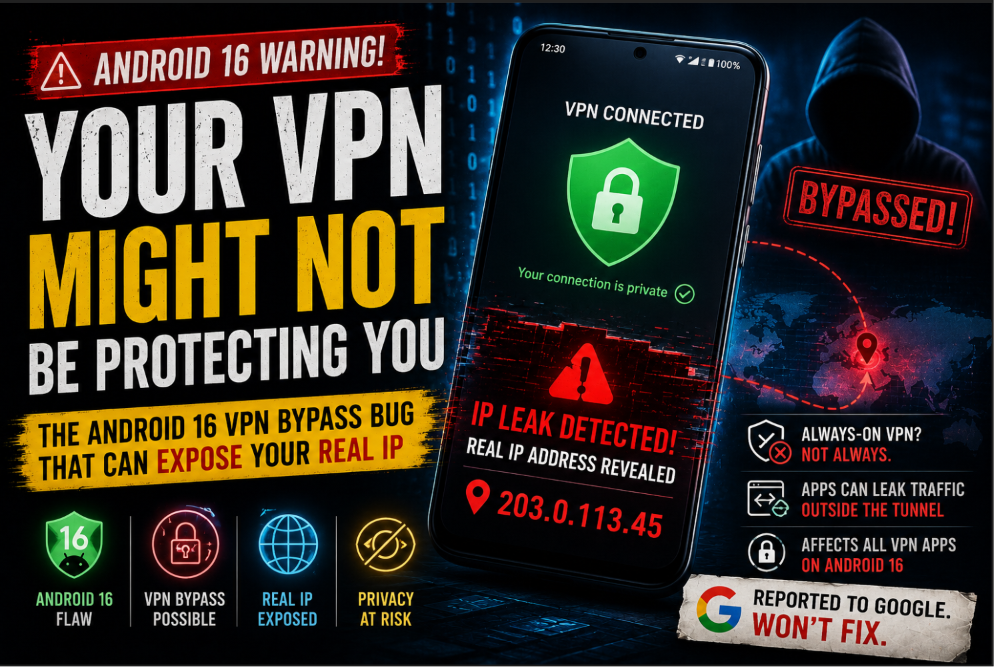 Your VPN Might Not Be Protecting You on Android 16