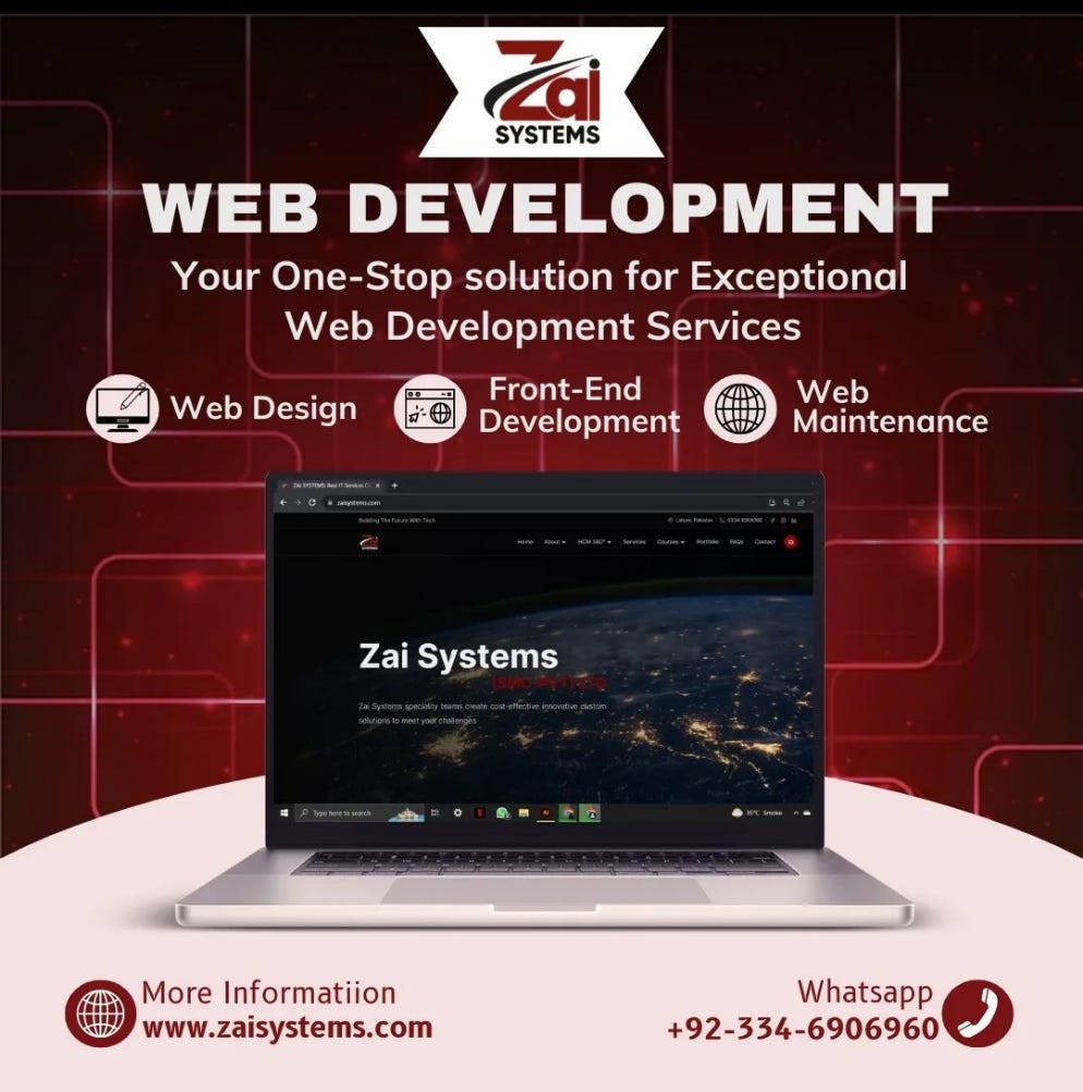 Web Development Services by Zai Systems