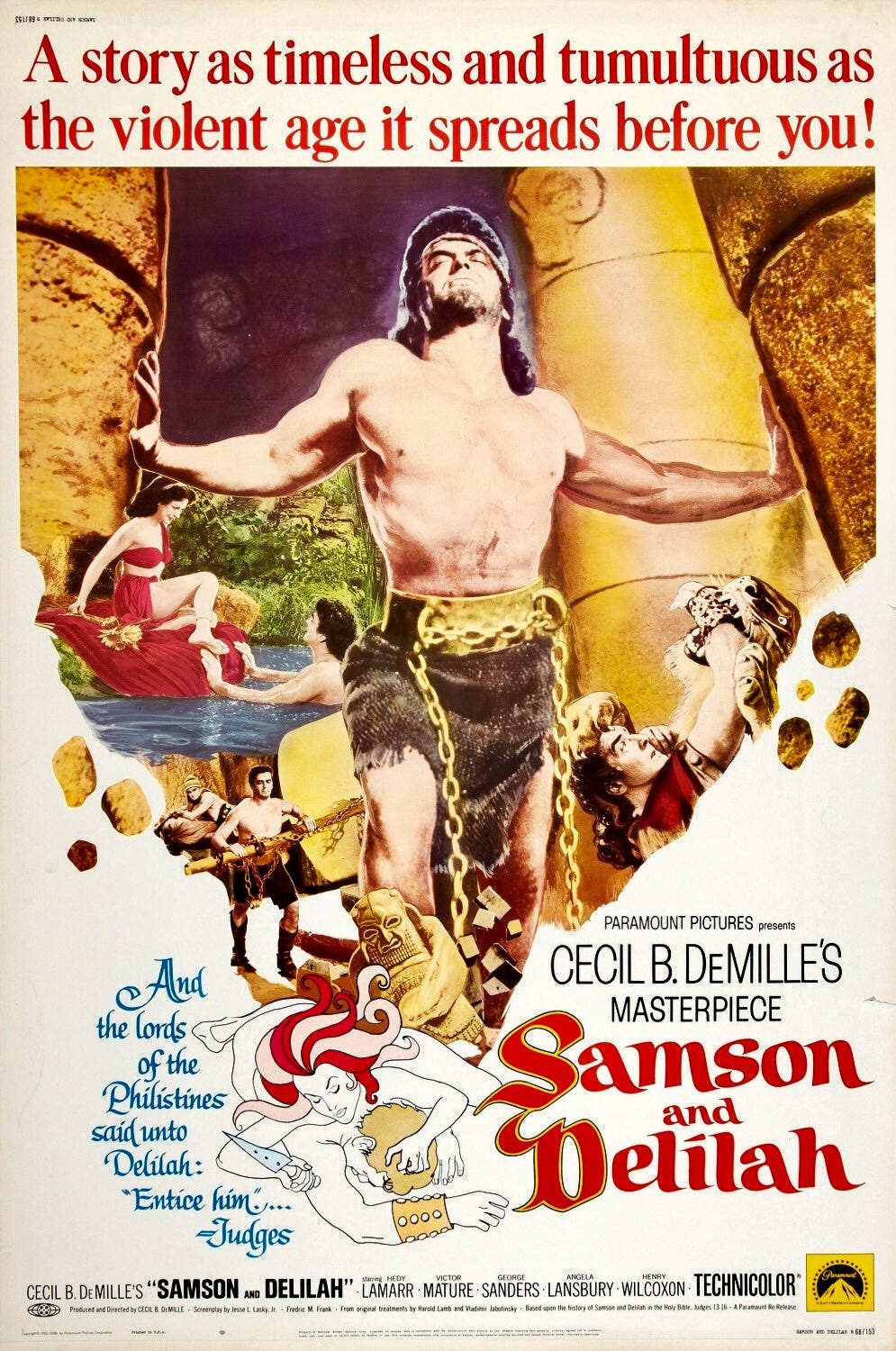 Samson and Delilah (1949) | Poster