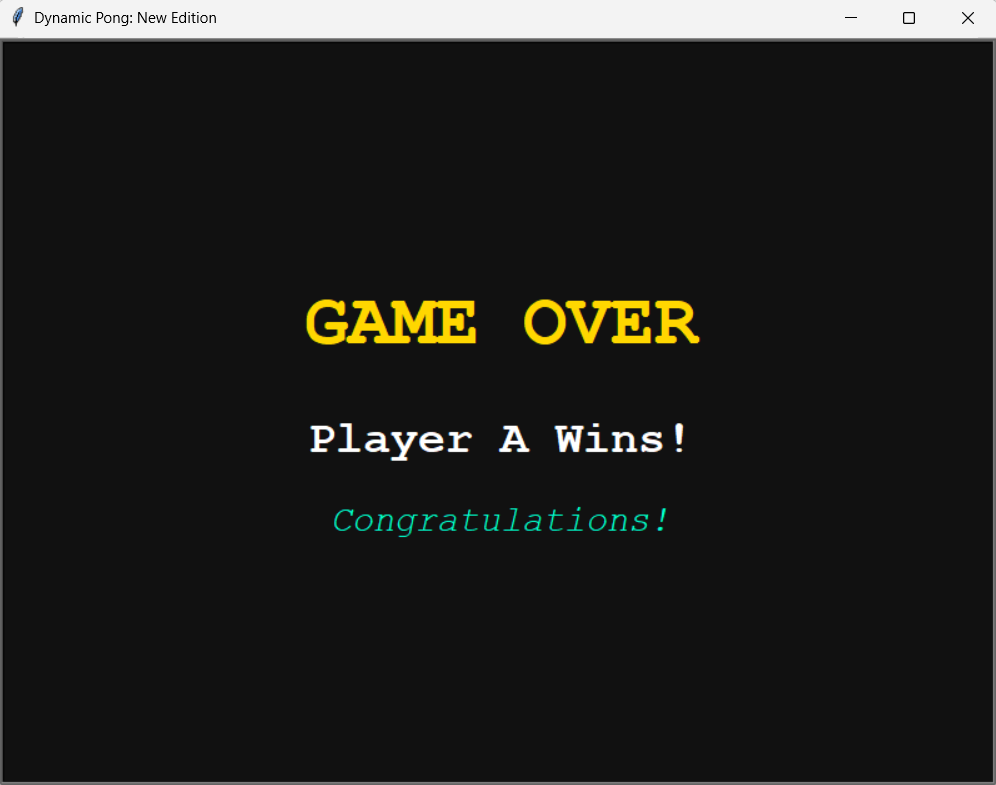 Image showing the Winning Message. (Image by Author)
