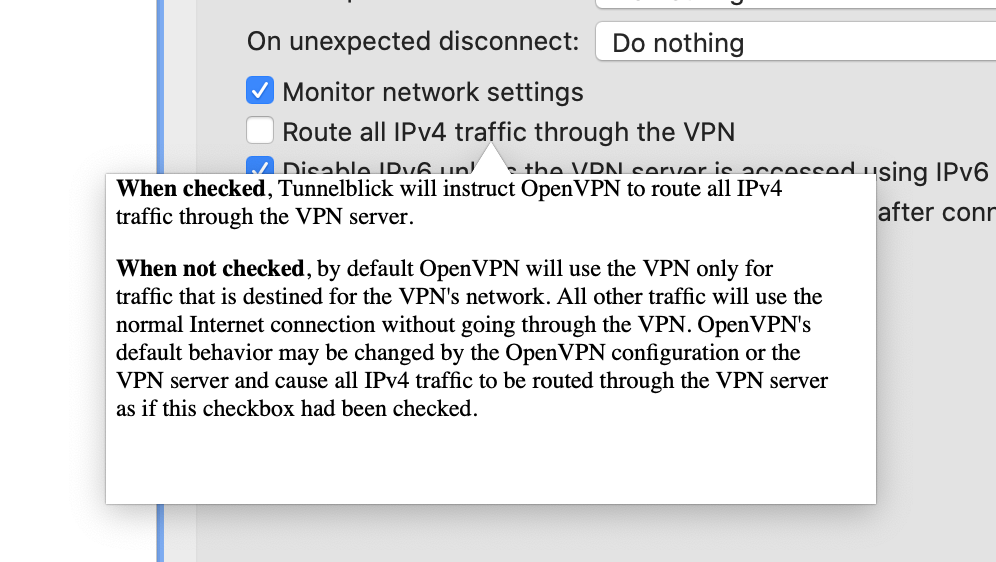 Ensure you route all traffic through the VPN for a secure connection