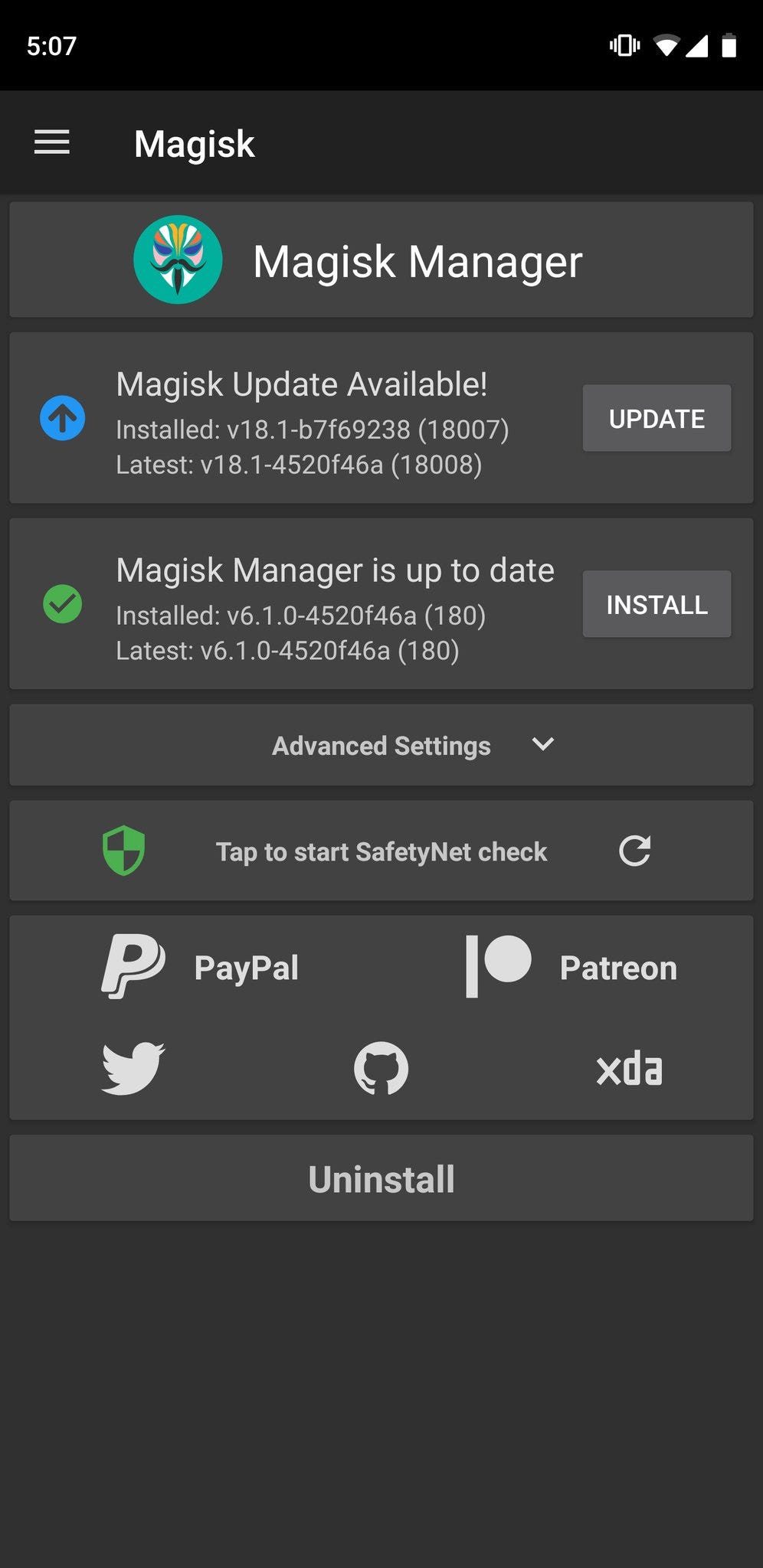 Magisk Manager Root Successfully Installed