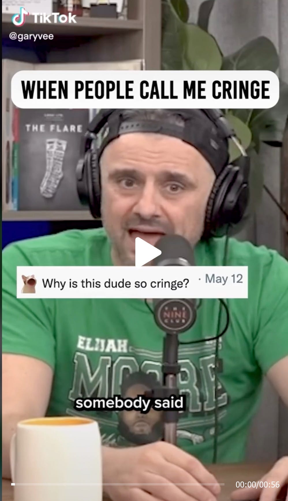 Gary Vee responding to a negative comment