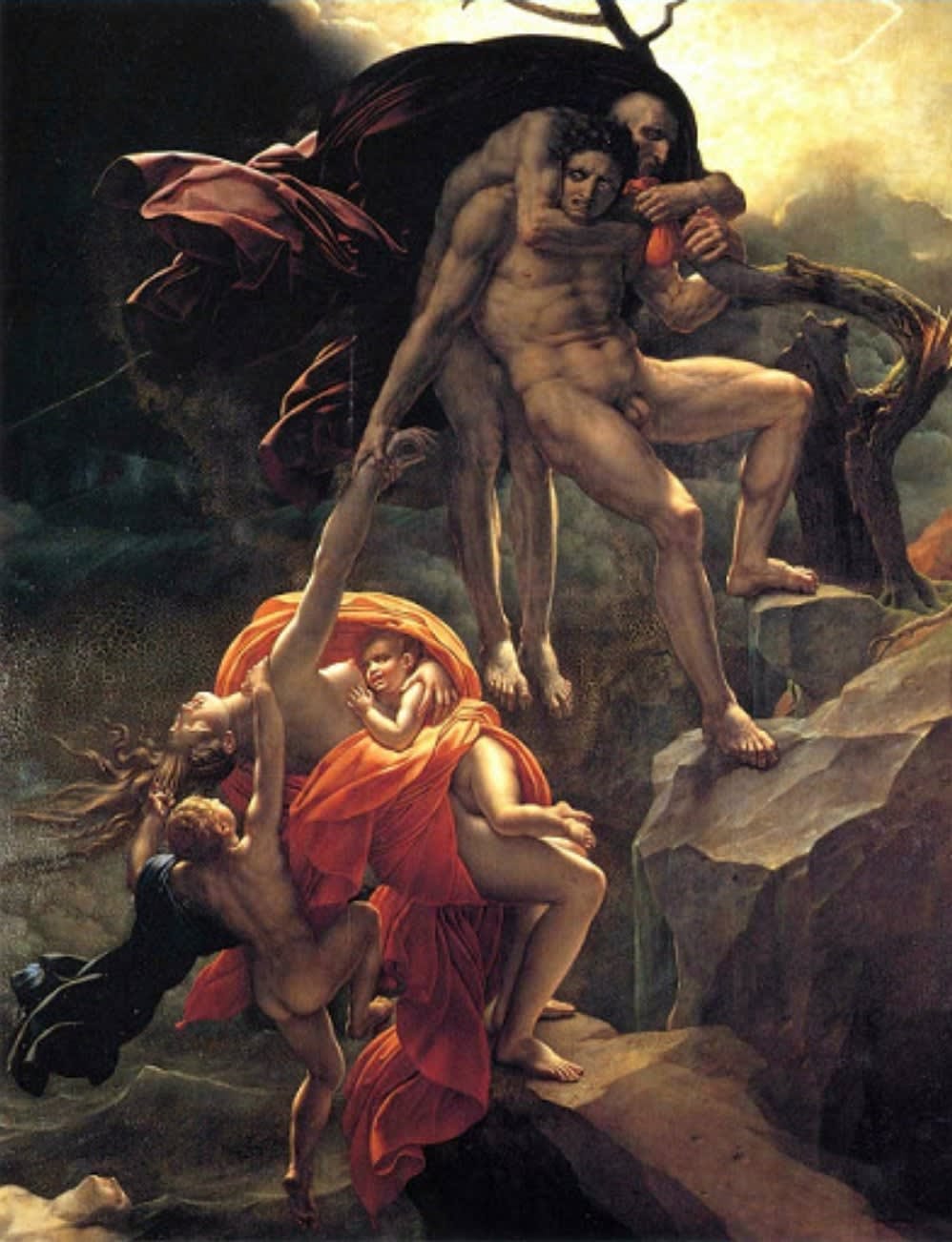 “Scene of the Flood”, painting by Anne-Louis Girodet