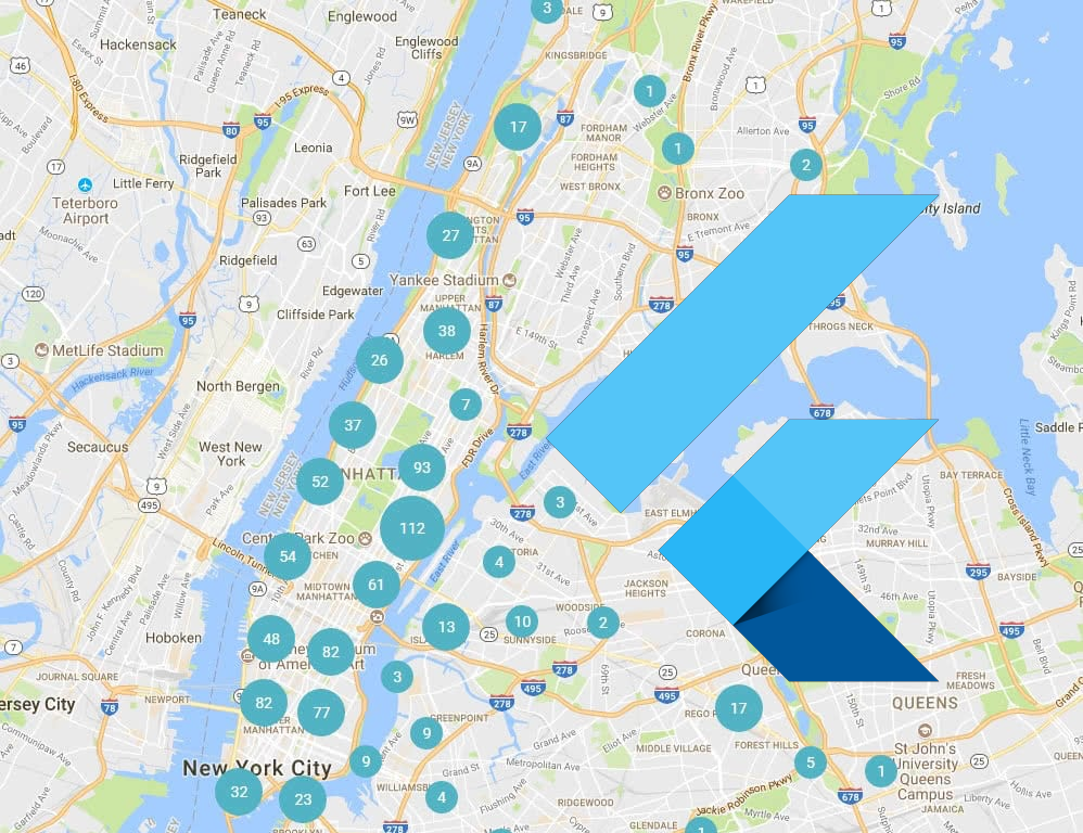 Marker Clustering on Google Maps Flutter