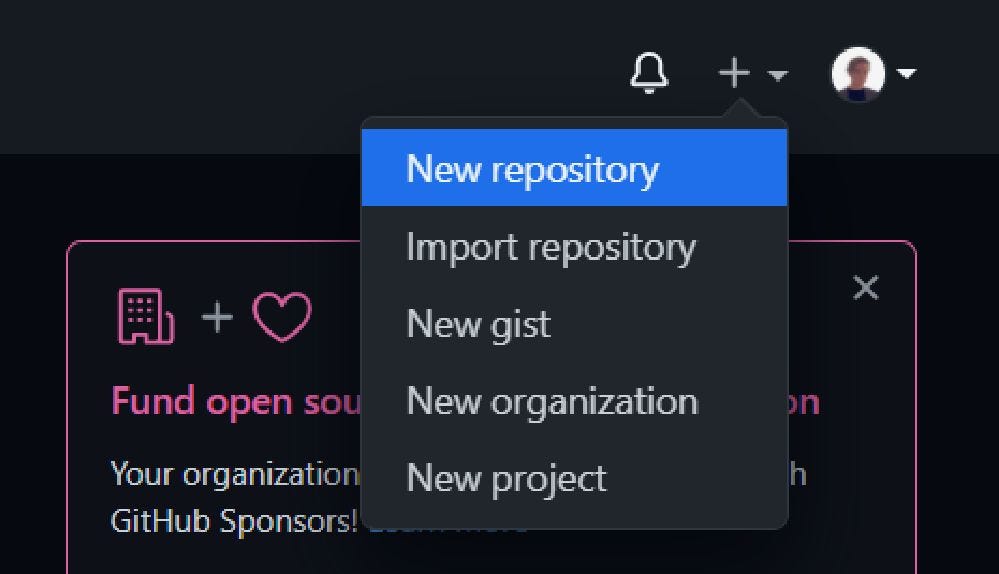 Creating a new repository on Github