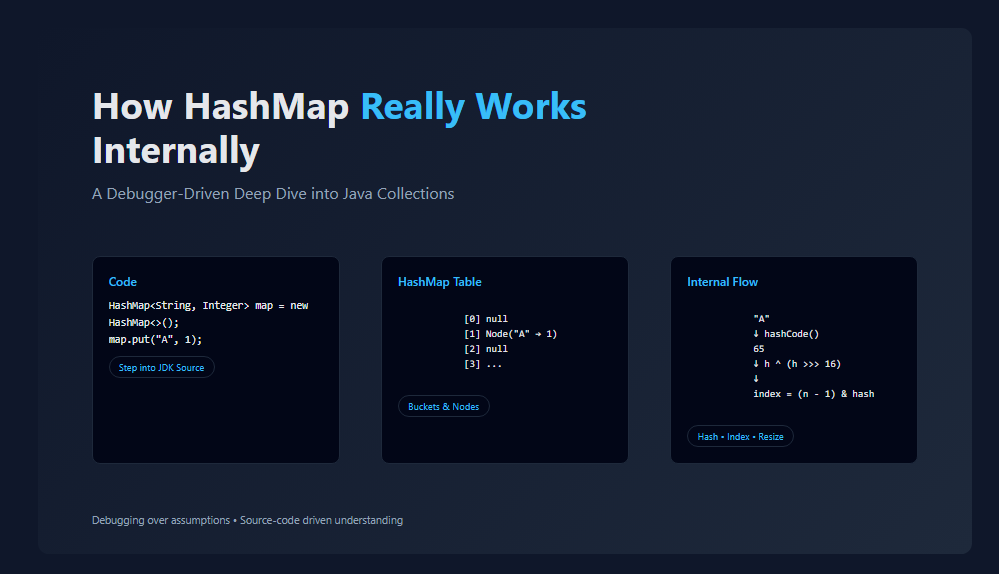 How HashMap Really Works Internally — A Debugger Driven Deep Dive