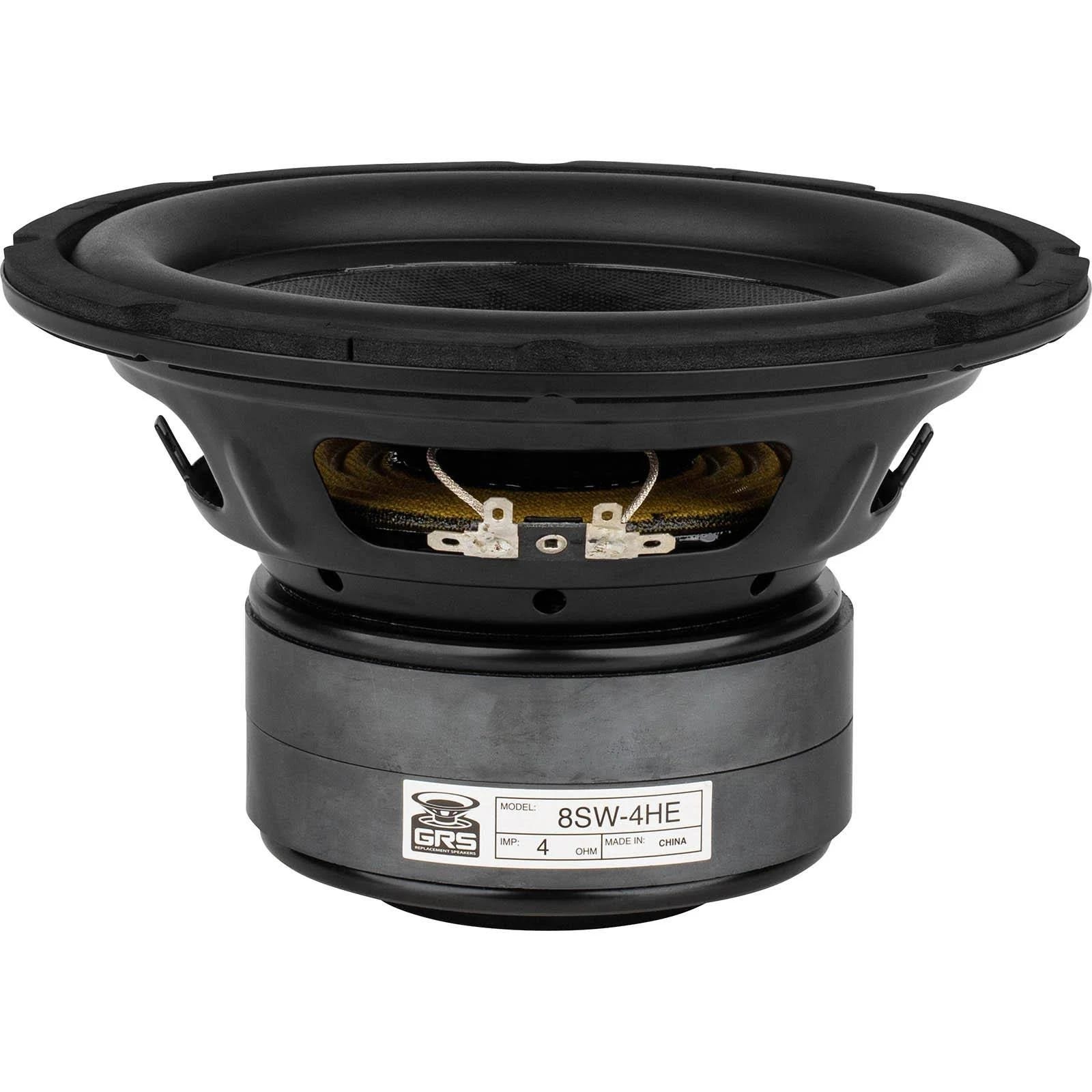 GRS 8SW-4HE High Excursion 8-inch 4 Ohm Subwoofer | Image