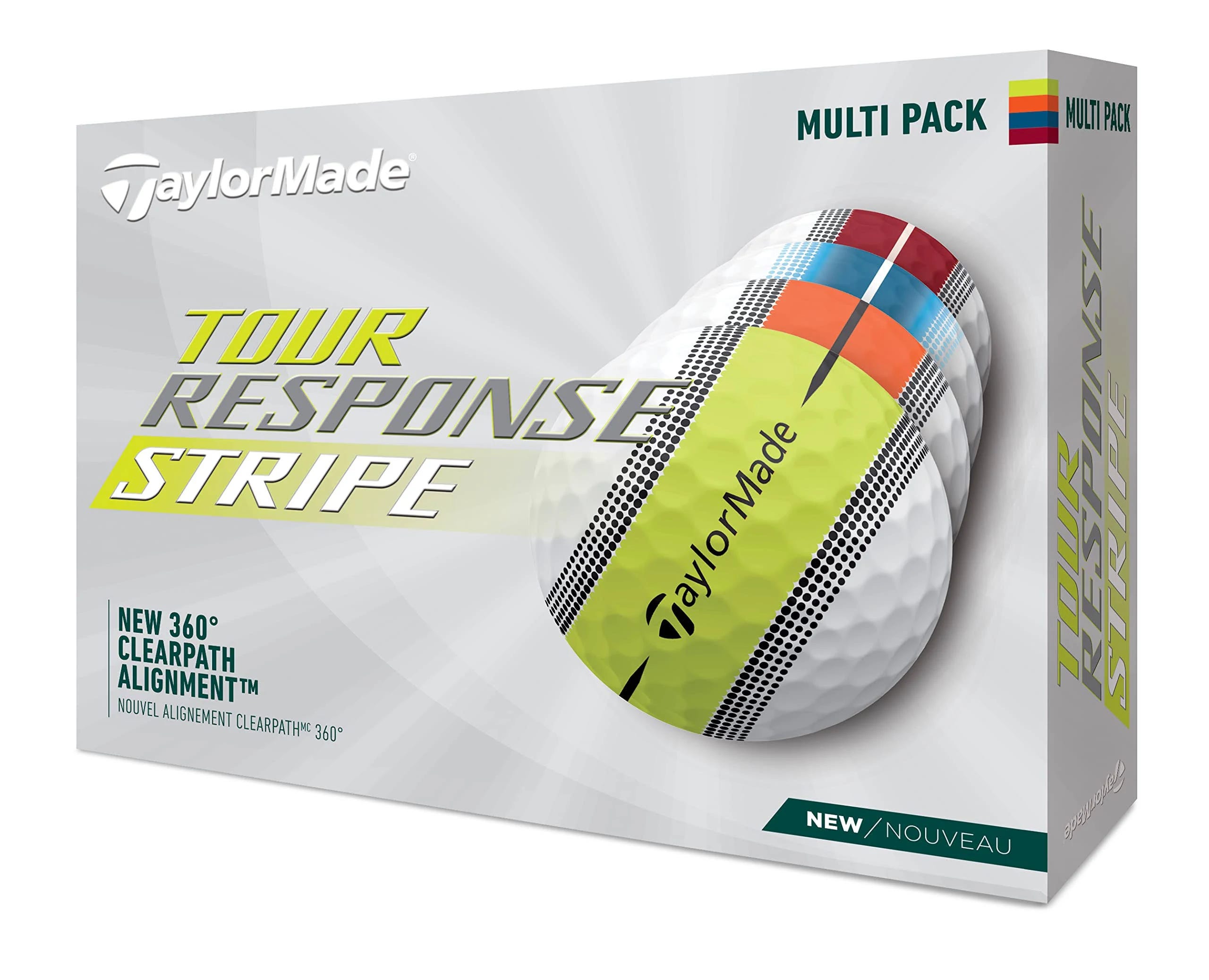 Taylormade Tour Response Stripe Multi Golf Ball: 2023 Release | Image