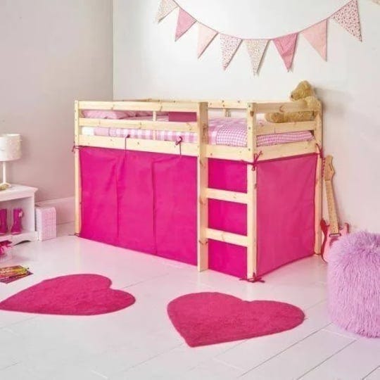 home-leisure-stores-pink-castle-design-curtain-set-for-midsleeper-cabin-bunk-bed-1