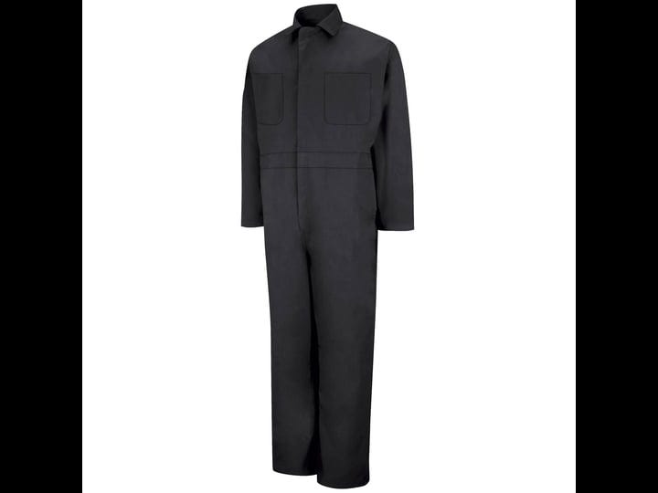 red-kap-twill-action-back-coverall-size-38-black-1