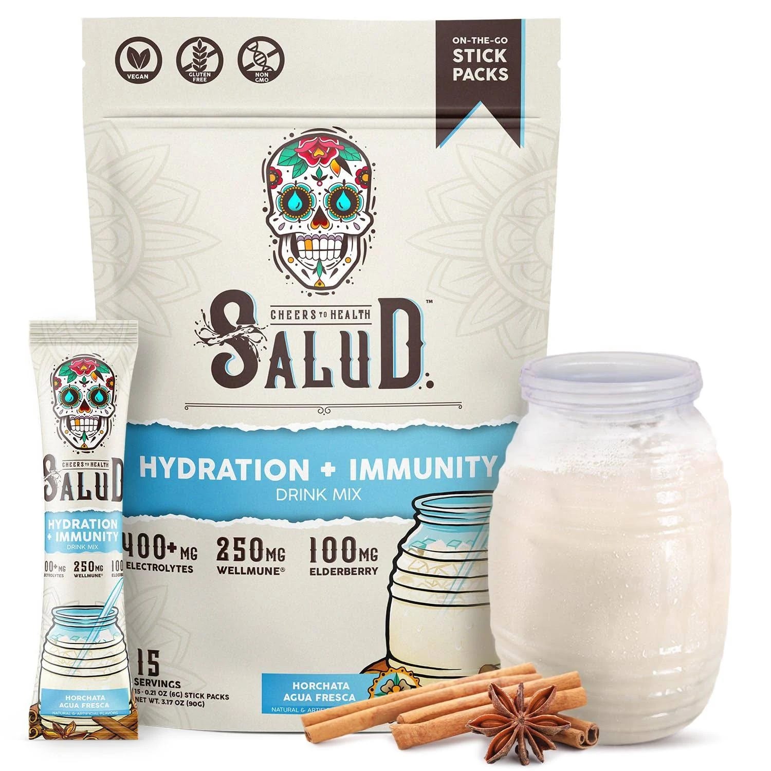 Salud 2-in-1 Electrolyte Powder: Hydration & Immunity Boost for Active Lifestyles | Image