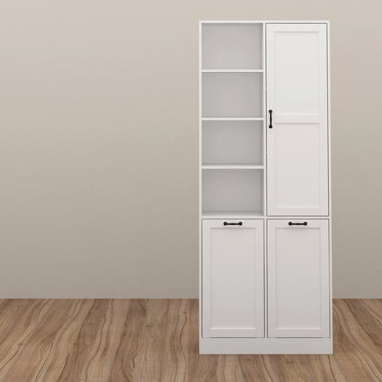 78-7h-versatile-bookshelf-cabinet-w-rotating-drawers-and-open-shelves-white-1