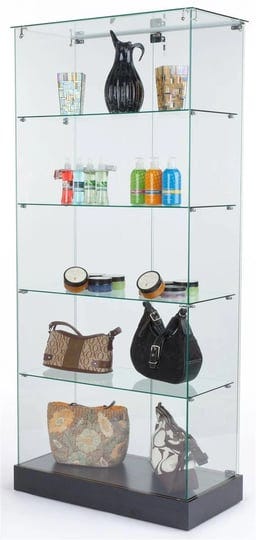 31-glass-display-case-w-hinged-door-4-fixed-height-shelves-1