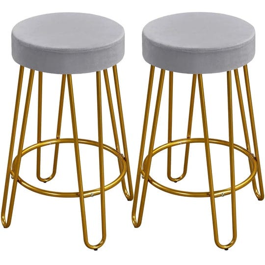 smile-mart-26-5-inch-upholstered-velvet-bar-stools-for-kitchen-2pcs-gray-with-gold-size-18-5-x-26-5--1