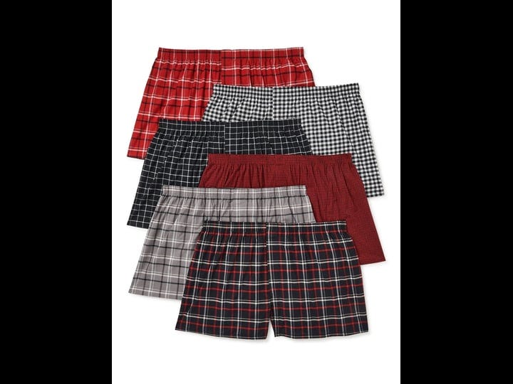george-mens-moisture-wicking-stretch-woven-boxers-6-pack-sizes-s-3xl-size-2xl-red-1