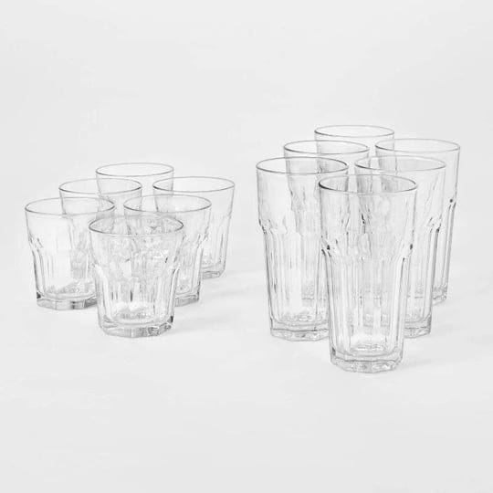 12pc-glass-tremont-tall-and-short-faceted-tumbler-set-threshold-1