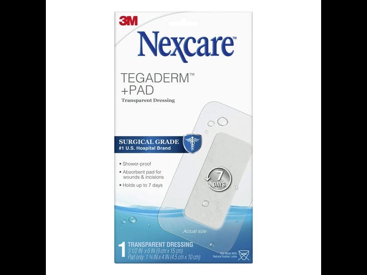 nexcare-tegaderm-pad-transparent-dressing-3-1-2-in-x-6-in-clear-1