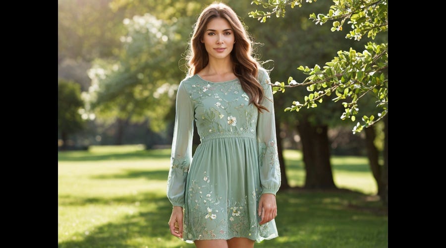 Long-Sleeve-Light-Green-Dress-1