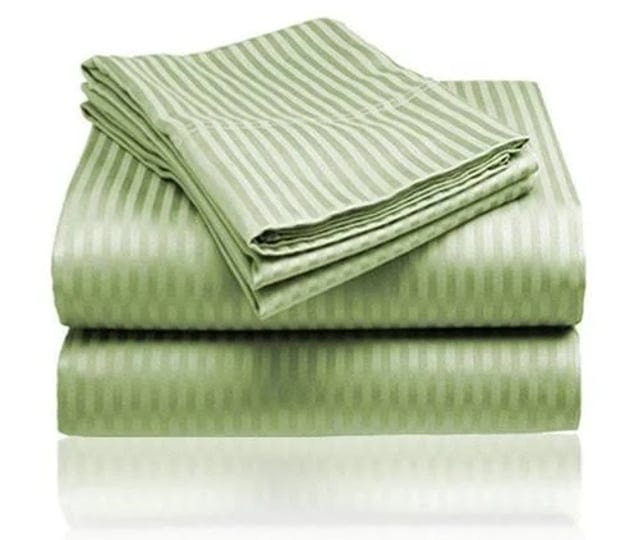 cozy-home-1800-series-embossed-striped-4-piece-sheet-set-queen-sage-green-1