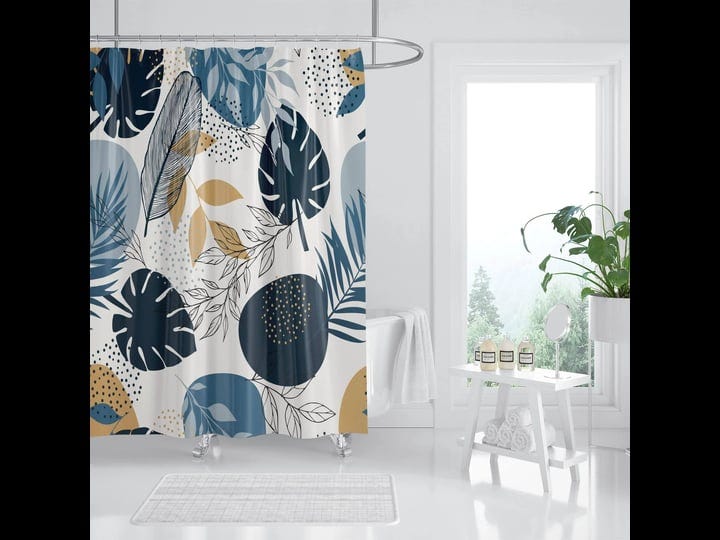 hipposama-abstract-boho-leaves-shower-curtain-mid-century-minimalist-tropical-plant-shower-curtain-s-1