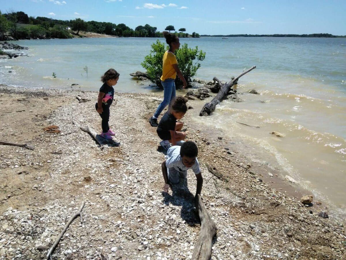 Koehne Park at Lake Waco, one of the best places to swim in Waco.