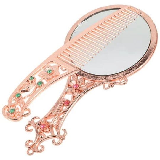 yueyihe-retro-handle-mirror-handheld-small-vintage-combs-mirrors-gifts-for-friend-antique-metal-size-1