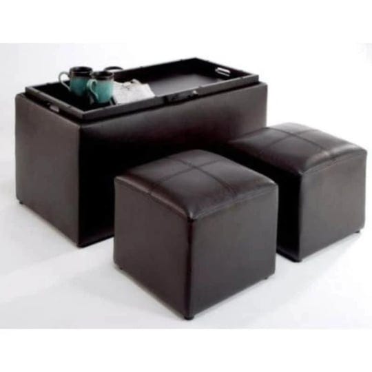 faux-leather-storage-bench-coffee-table-with-2-side-ottomans-pictured-1