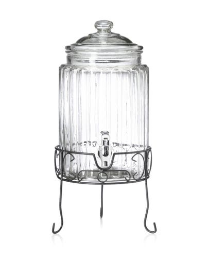 del-sol-clear-ribbed-1-5-gallon-glass-beverage-dispenser-with-stand-1