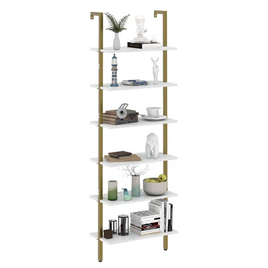 wolawu-ladder-shelf-6-tiers-marble-white-modern-bookshelf-open-tall-wall-mount-bookcase-standing-lea-1