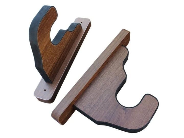 rush-creek-creations-2-piece-padded-gun-wall-display-hooks-walnut-1