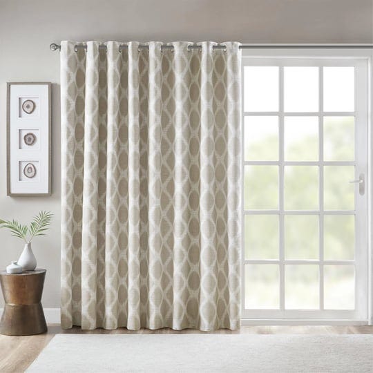 sunsmart-taupe-blakesly-printed-ikat-blackout-patio-curtain-1