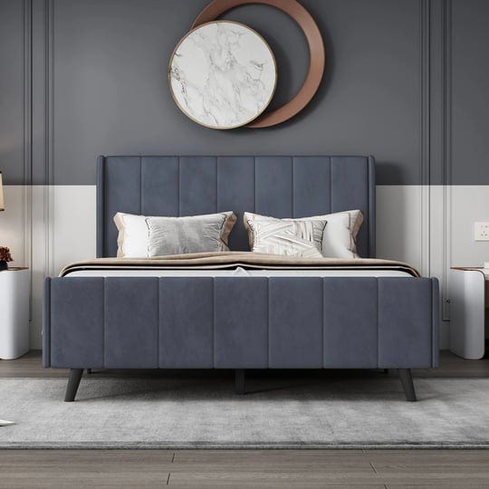 full-size-elegant-upholstered-platform-bed-with-strong-support-grey-1