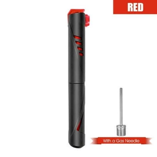 bicycle-pump-mountain-road-bikes-portable-mini-with-barometer-suitable-for-basketball-red-1