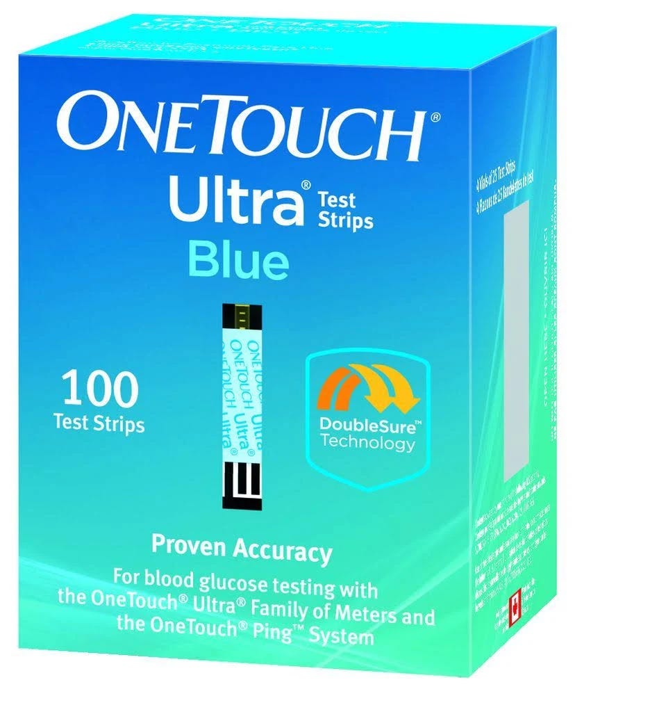Fast Draw Design One Touch Ultra Test Strips - Double Sure Technology for Accurate Blood Glucose Testing | Image