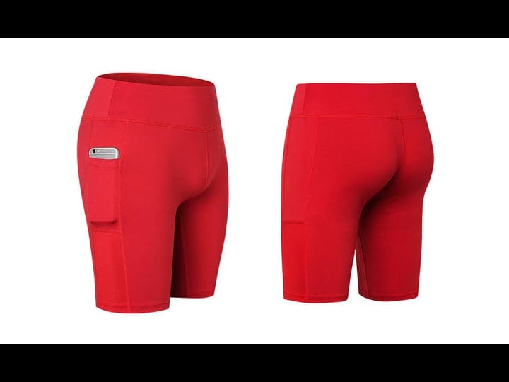 all-seasons-yoga-shorts-stretchable-with-phone-pocket-red-small-1