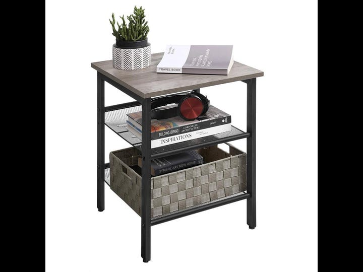 vasagle-adjustable-mesh-shelves-nightstand-1