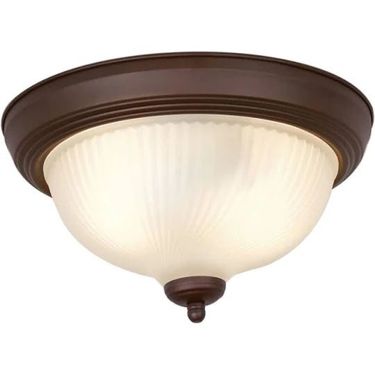 mainstays-bronze-living-room-flush-mount-lights-with-shades-clear-glass-10-98-in-1