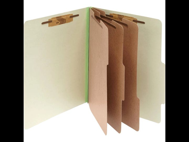 acco-pressboard-25-pt-classification-folders-letter-8-section-leaf-green-10-box-1