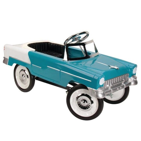 retro-tri-five-1955-chevy-steel-metal-pedal-car-blue-white-1