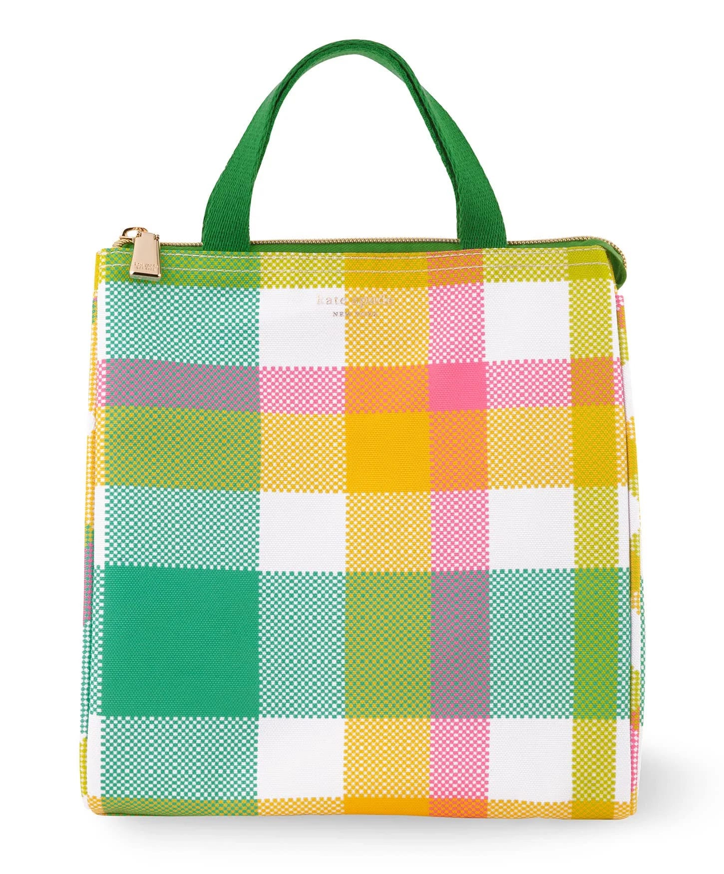 Elegant Kate Spade Garden Plaid Lunch Tote | Image