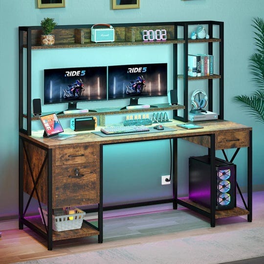 dextrus-59-1-inchcomputer-desk-with-power-outlets-hutch-office-desk-with-storage-shelves-drawers-wit-1