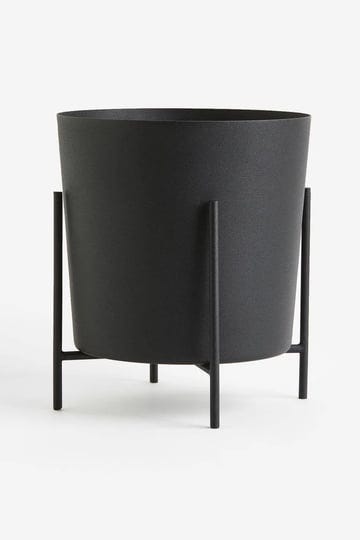 hm-home-extra-large-plant-pot-with-stand-black-1