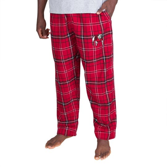 mens-concepts-sport-red-black-georgia-bulldogs-college-ultimate-flannel-pants-size-xl-1