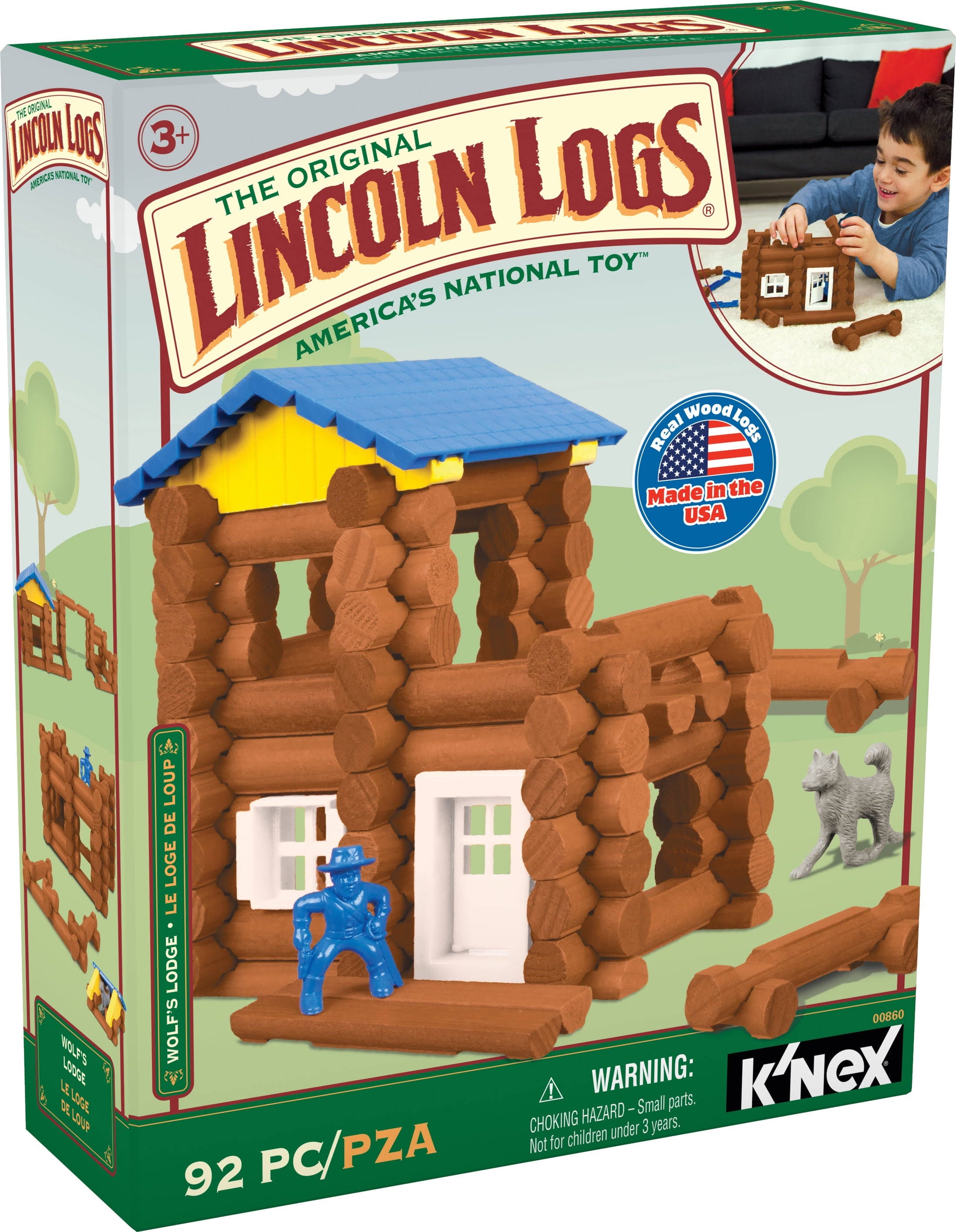 Lincoln Logs Wolf's Lodge Building Set for Toddlers | Image