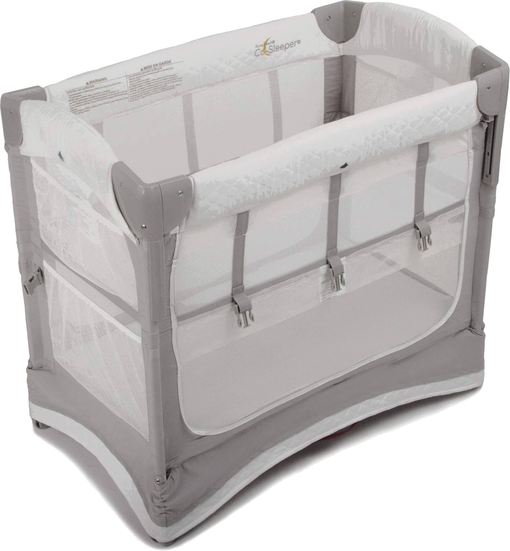 Arm's Reach Mini Ezee Co-Sleeper Travel Bassinet in Grey/White | Image