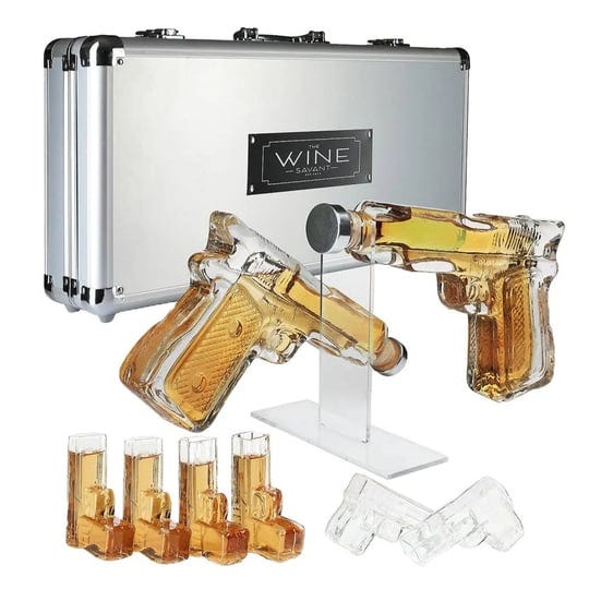 the-wine-savant-pistol-whiskey-gun-decanter-shot-glasses-set-1