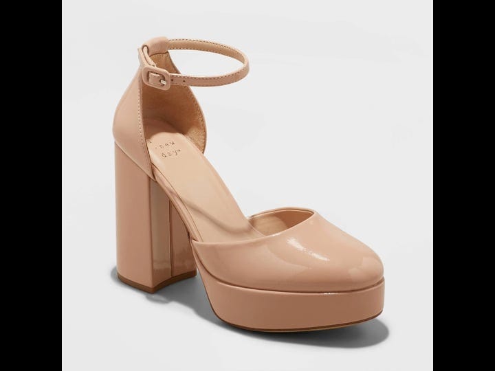 new-womens-noir-platform-pumps-a-new-day-beige-8-5-1