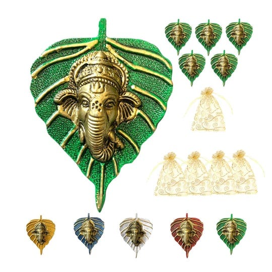 lovenspire-1-2-5-bulk-pack-leaf-ganesha-diwali-decor-wall-hanging-for-home-office-housewarming-gift--1